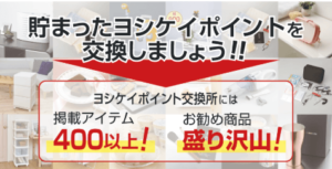 ヨシケイのポイントで交換したい商品は 現金に換金はできるの シンジル Life