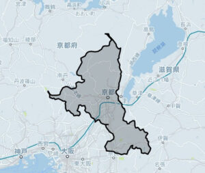 Uber Taxi(ウーバータクシー)：京都の対応エリア